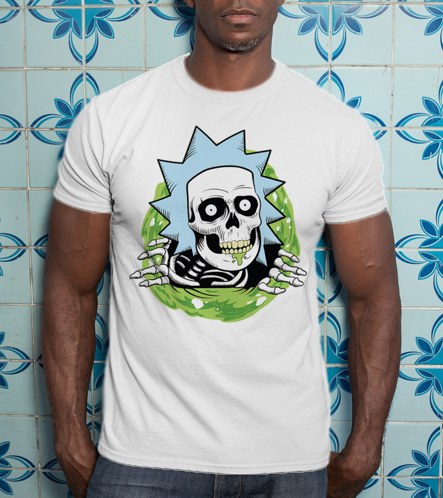Rick And Morty Skull Portal Rick T-Shirt