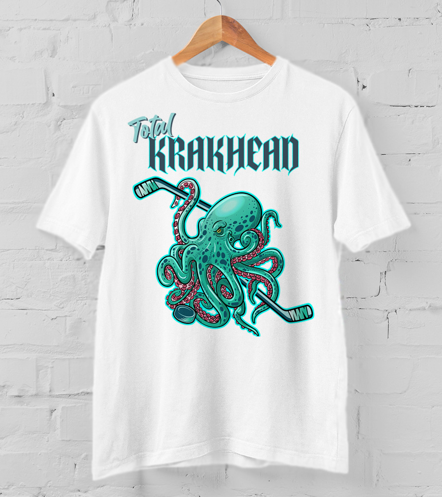Total Krakhead Seattle Kraken Hockey Tentacles T-Shirt