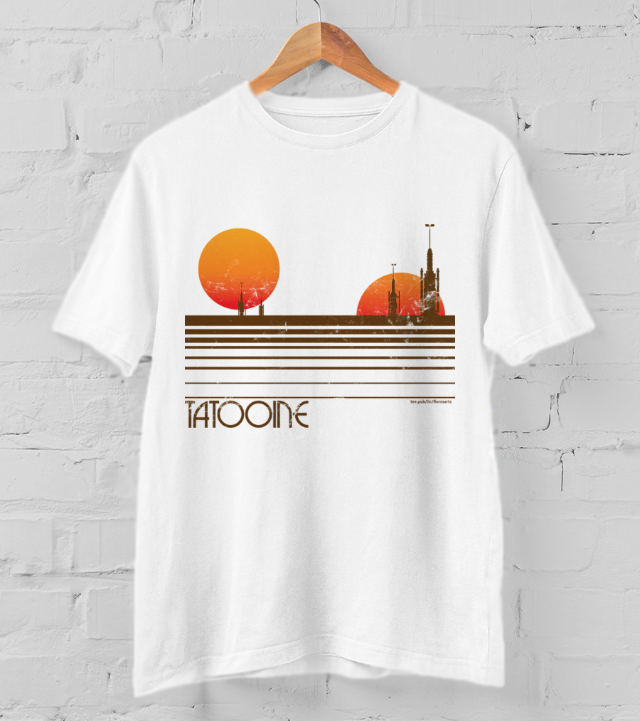 Star Wars Tatooine Sunset Twin Suns T-Shirt