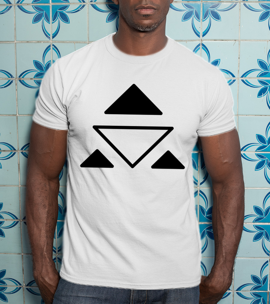 Tribal Symbols Spiritual Balance Triangles T-Shirt