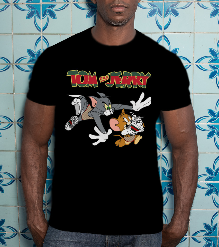 Tom And Jerry Classic Cartoon Chase T-Shirt