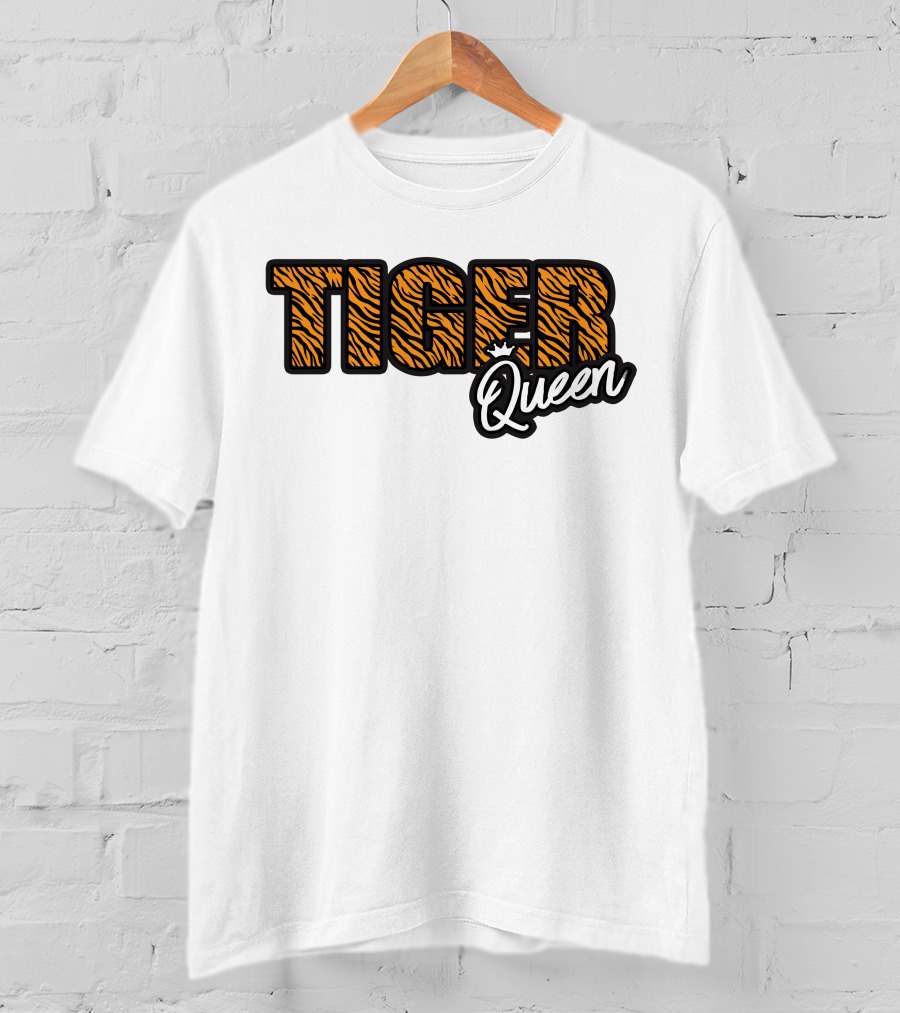 Tiger Queen Crowned With Stripes T-Shirt