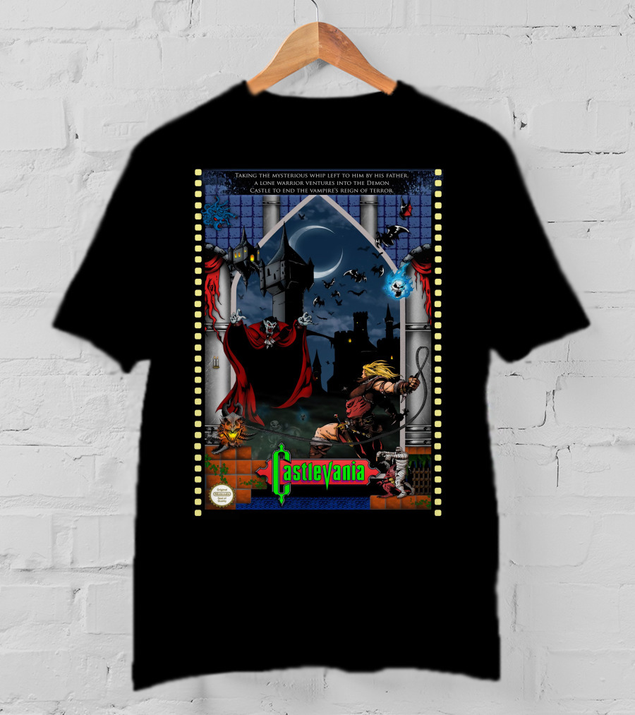 CASTLEVANIA Lone Warrior Ventures Into Demon Castle To End Vampire's Reign Of Terror T-Shirt