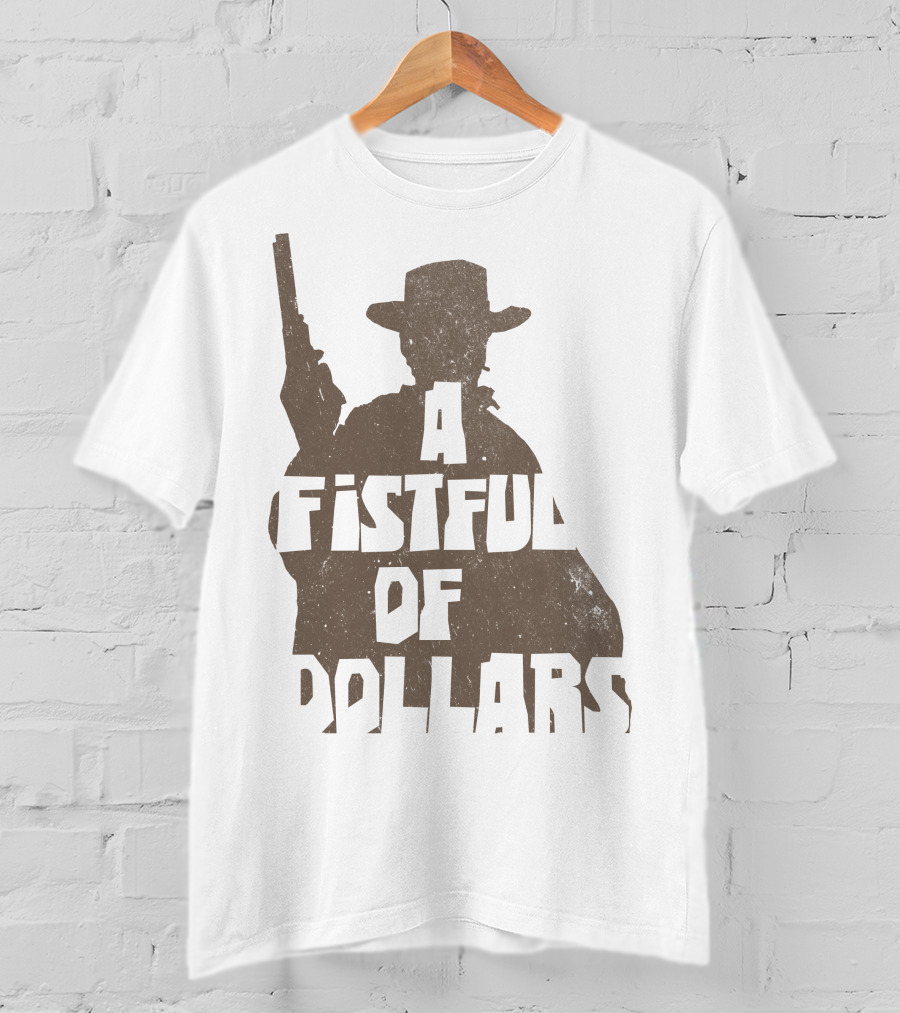 A Fistful Of Dollars Cowboy Silhouette With Revolver T-Shirt