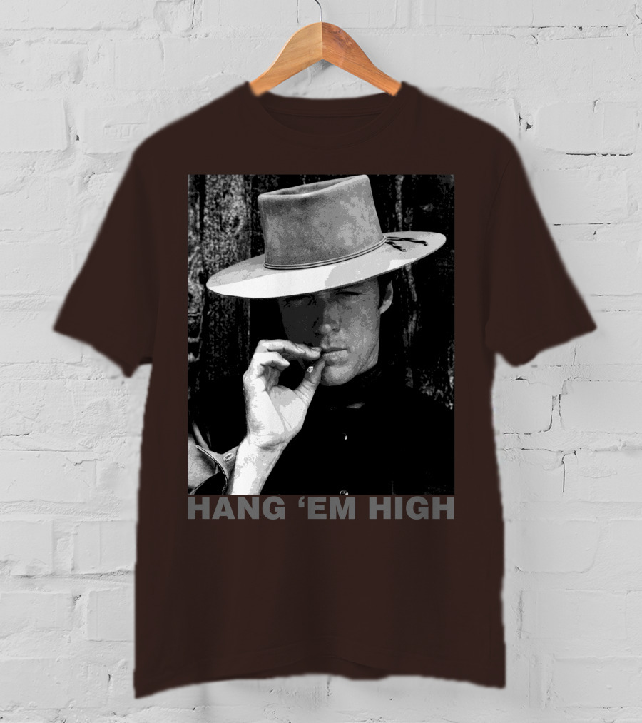 Hang 'Em High Western Style Cowboy Smoking T-Shirt