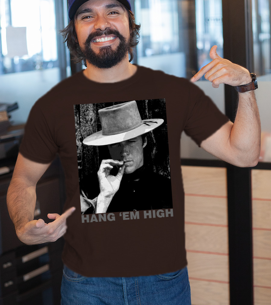 Hang 'Em High Western Style Cowboy Smoking T-Shirt