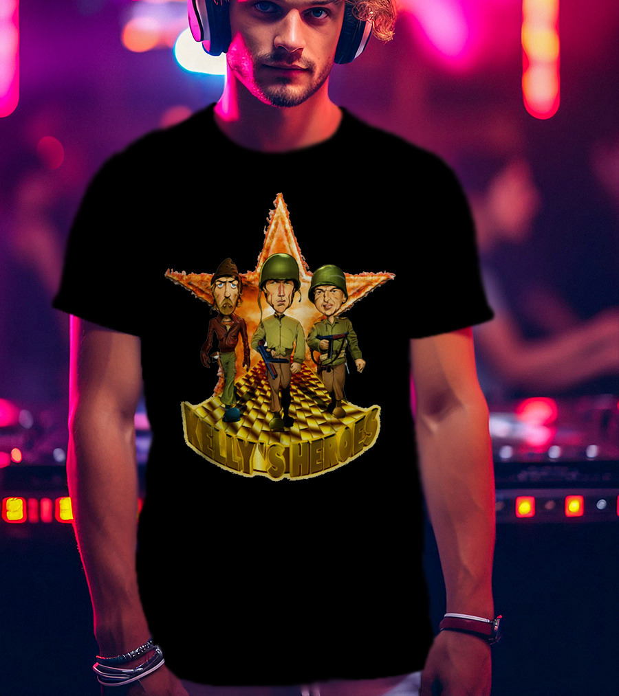 Kelly's Heroes 3 Soldiers Golden Star T-Shirt