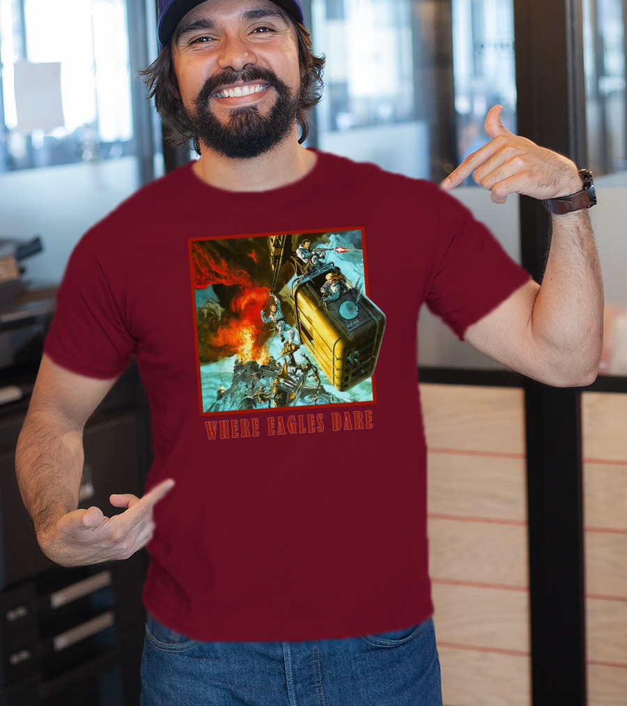 Where Eagles Dare Cable Car Adventure Explosive Action Scene 001 T-Shirt