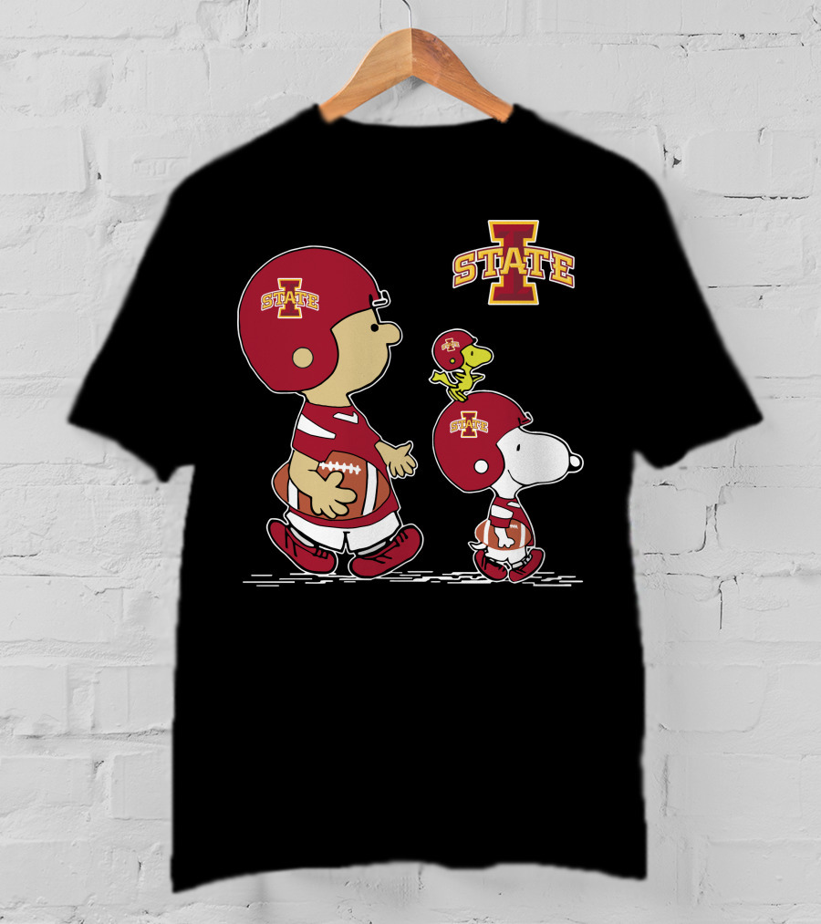 Iowa State Cyclones Snoopy And Woodstock Football Team Spirit T-Shirt