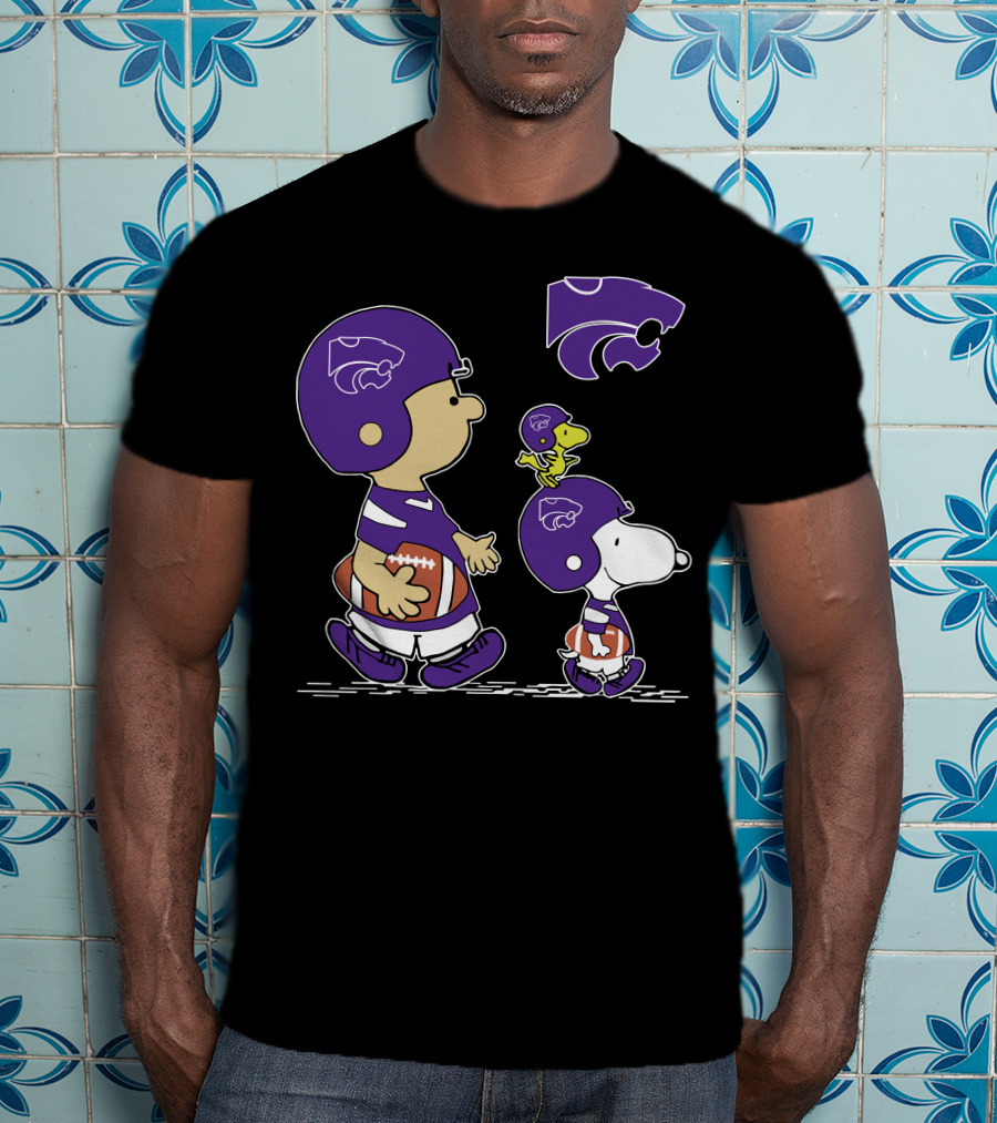 Kansas State Wildcats Football Characters Peanuts T-Shirt