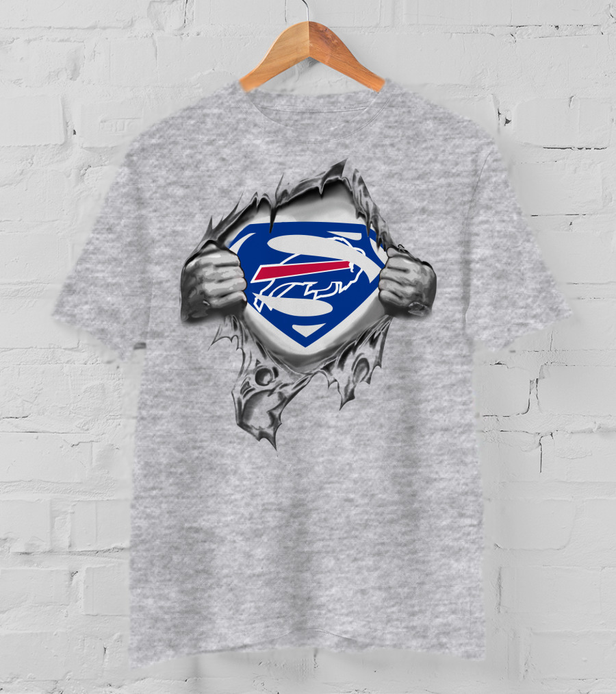Buffalo Bills Superman Logo Reveal T-Shirt