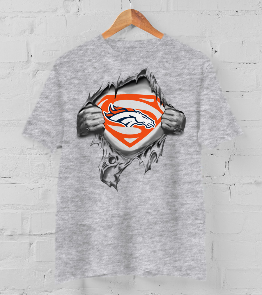 Denver Broncos Superman Logo Reveal T-Shirt