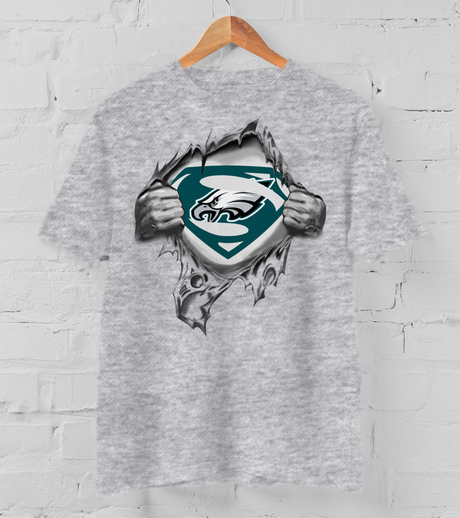 Philadelphia Eagles Superman Logo Reveal T-Shirt