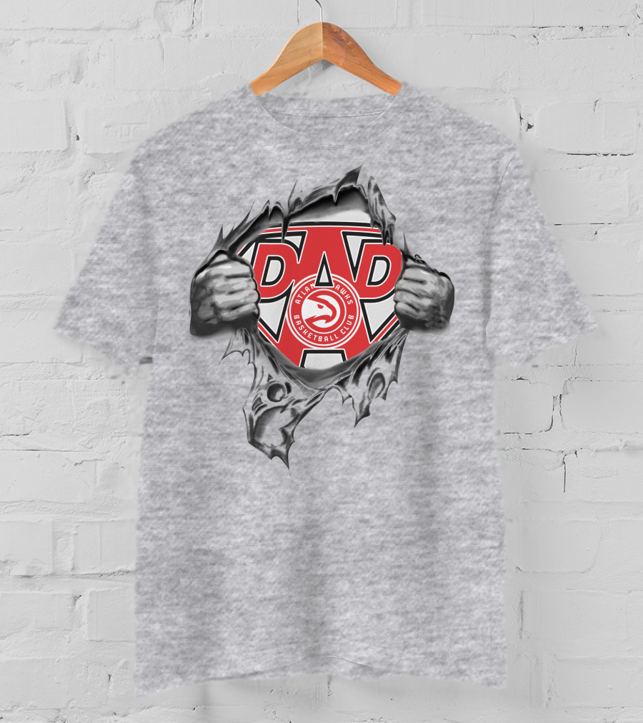 Atlanta Hawks Basketball Club Super Dad T-Shirt