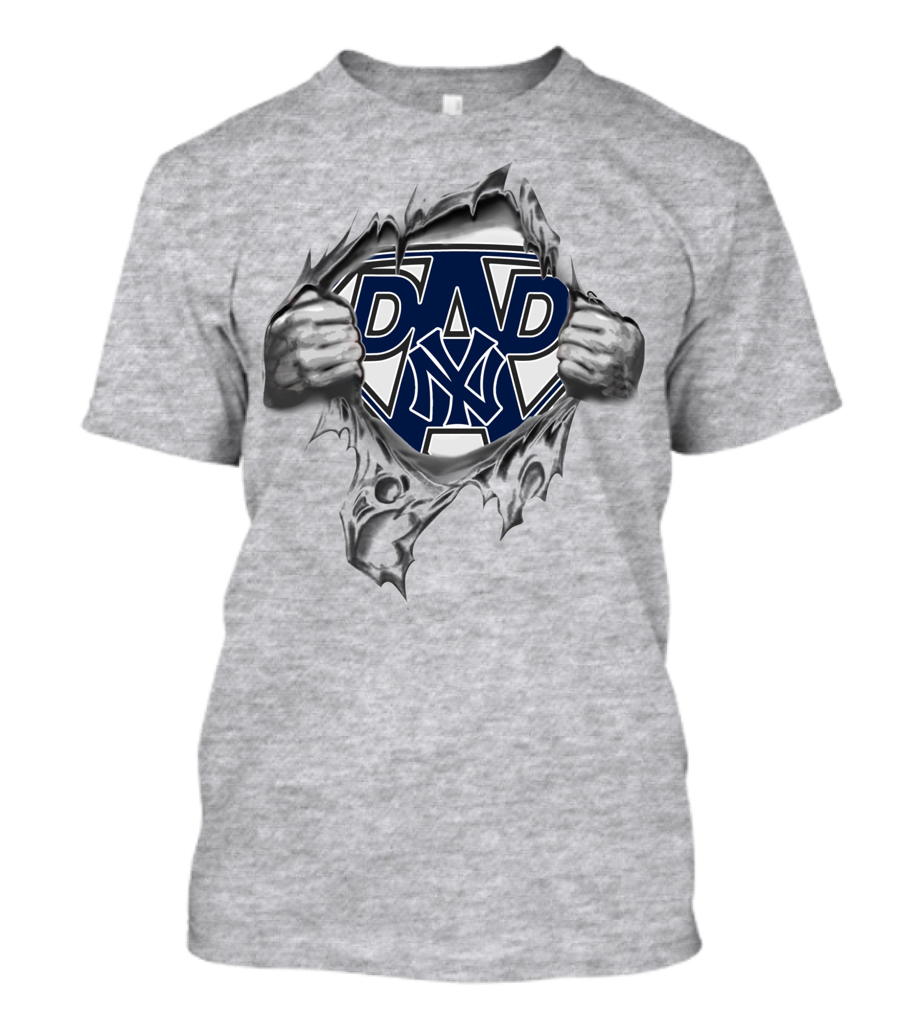 Yankees Super Dad Comic Style Hero T-Shirt
