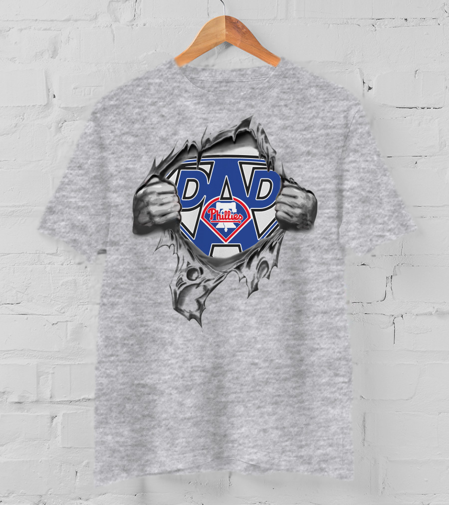 Philadelphia Phillies Super Dad Hero T-Shirt