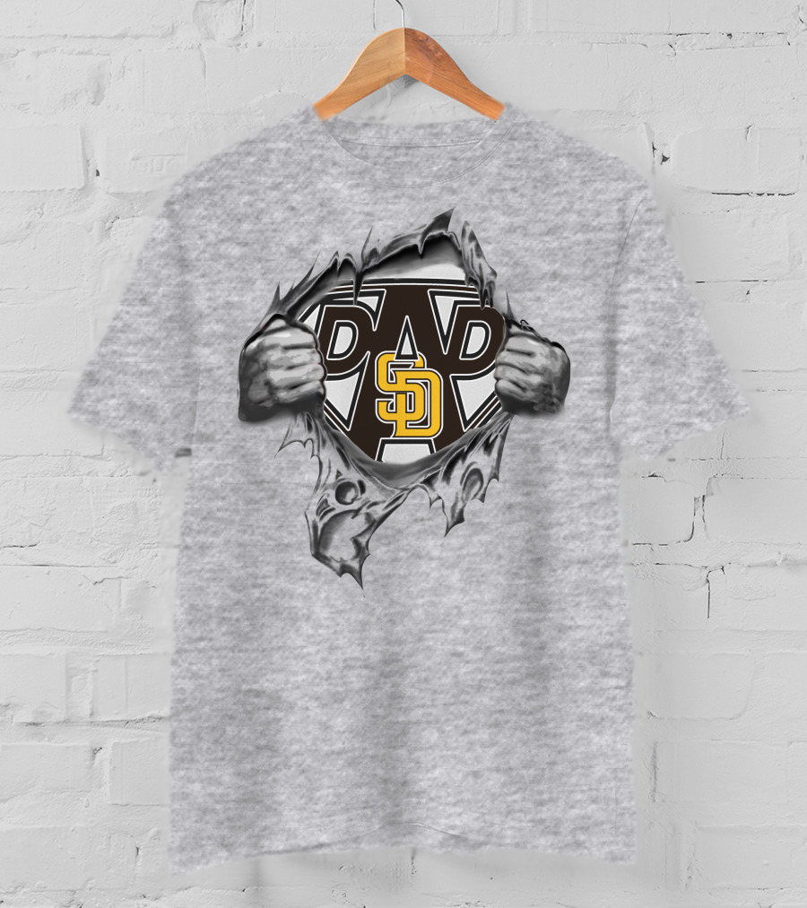 San Diego Padres Super Dad Hero T-Shirt