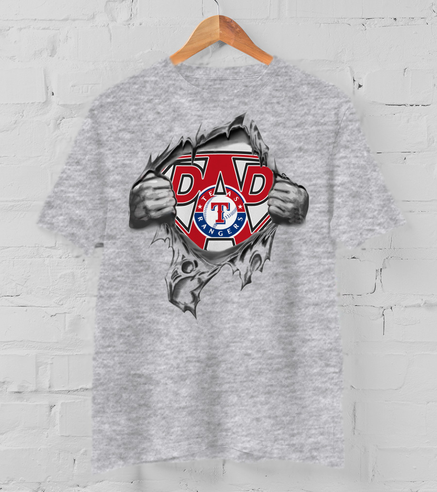 Texas Rangers Super Dad T-Shirt