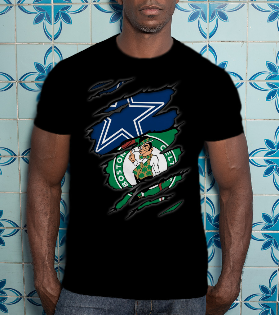 Dallas Cowboys Boston Celtics Crossover T-Shirt