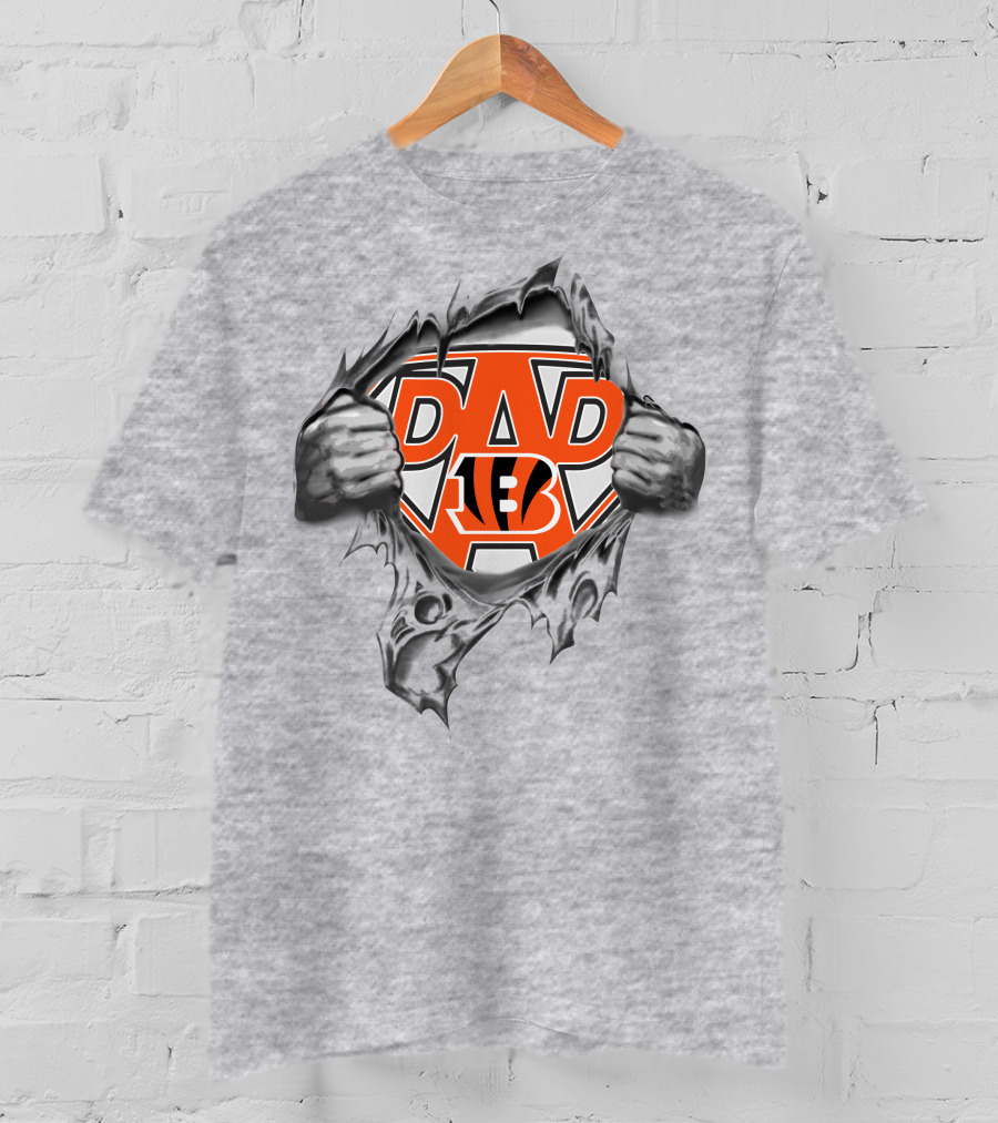 Cincinnati Bengals Super Dad Logo Superman T-Shirt