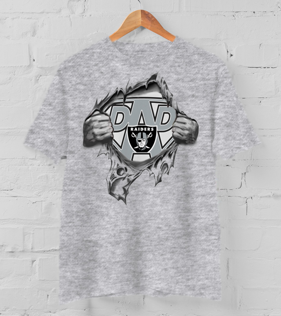 Super Dad Raiders Logo Rip T-Shirt
