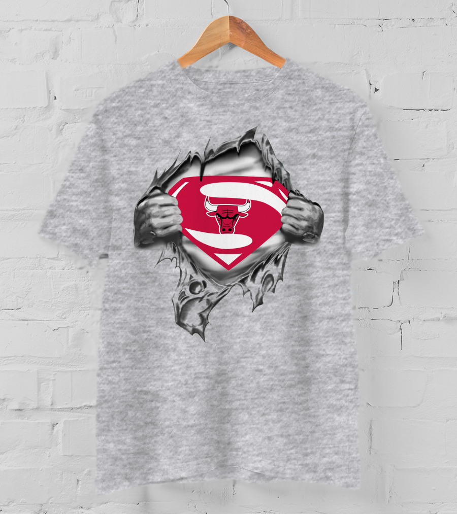 Bulls Emblem Superman T-Shirt