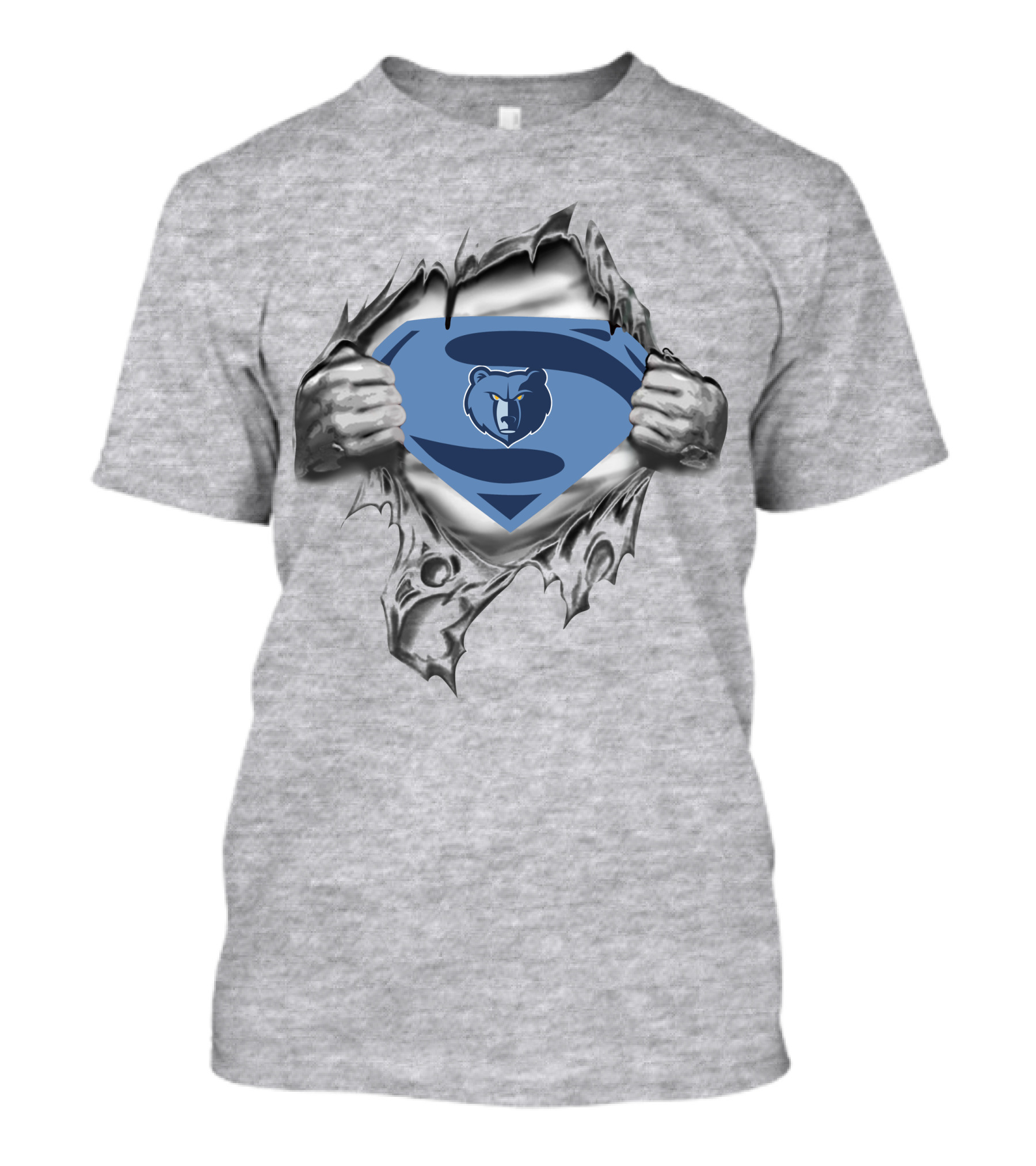 Memphis Grizzlies Super Emblem Power Unleashed T-Shirt