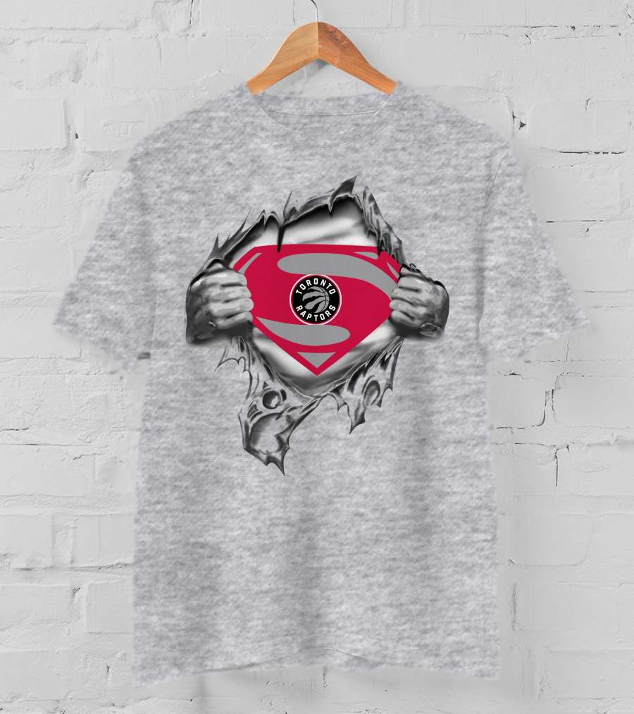 Toronto Raptors Superman Logo Transformation T-Shirt
