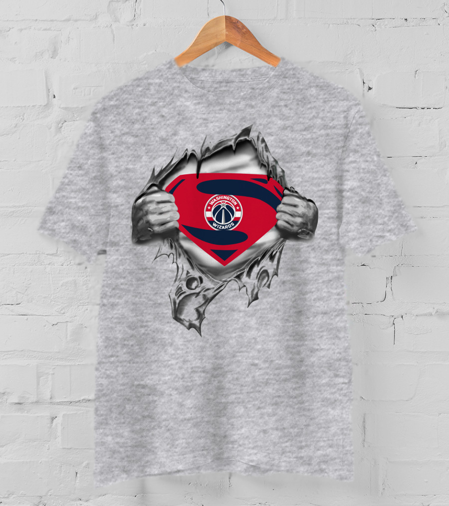 Washington Wizards Super Hero Logo Display T-Shirt