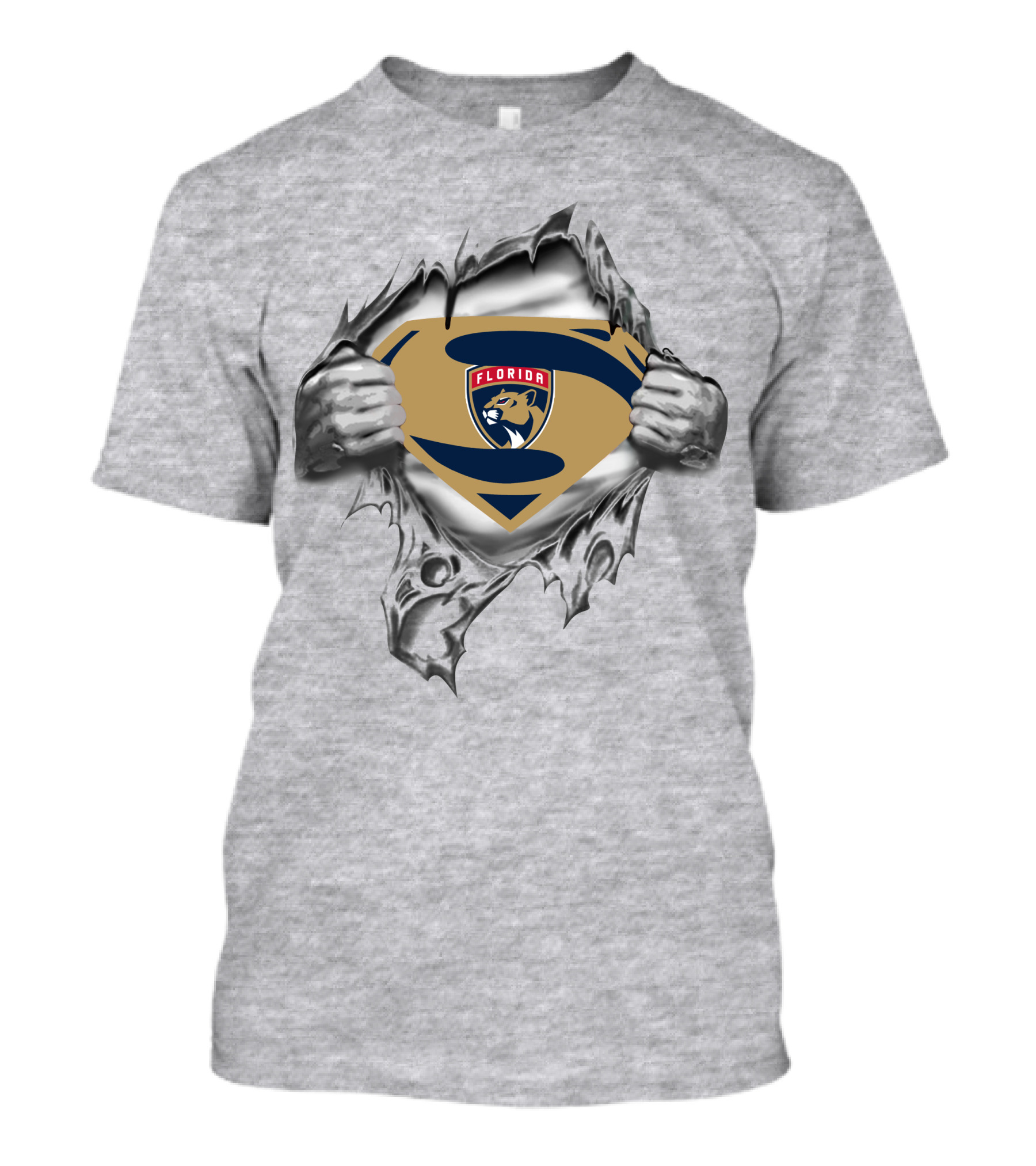 Florida Panthers Super Hero Emblem T-Shirt
