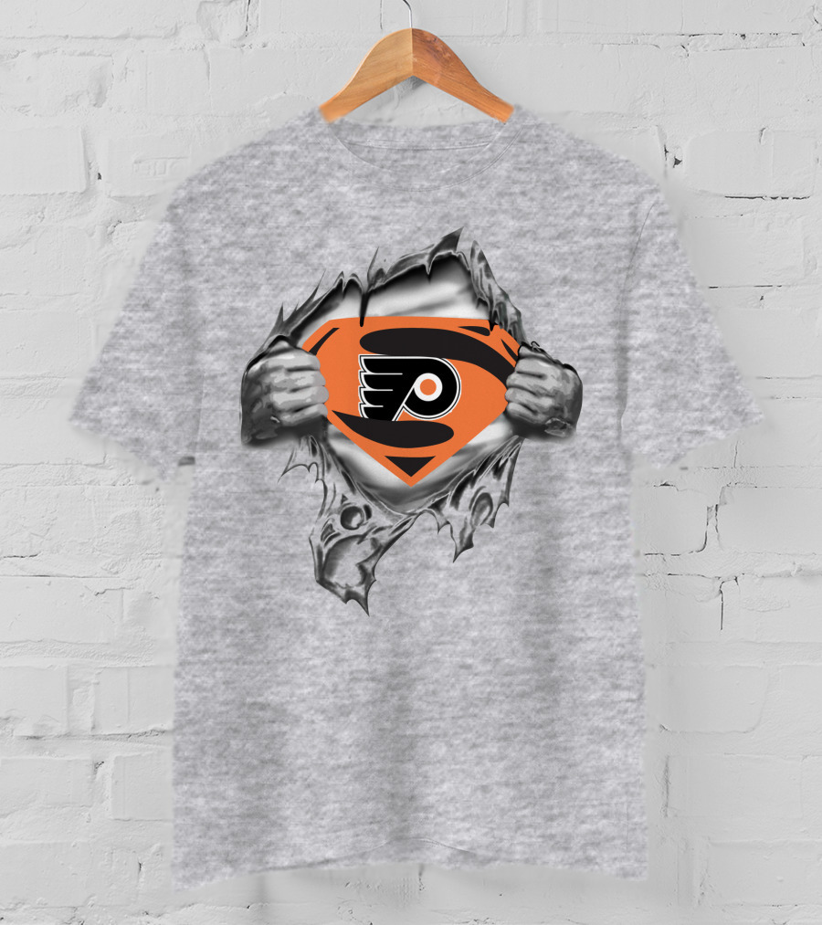 Philadelphia Flyers Superman Logo Burst T-Shirt