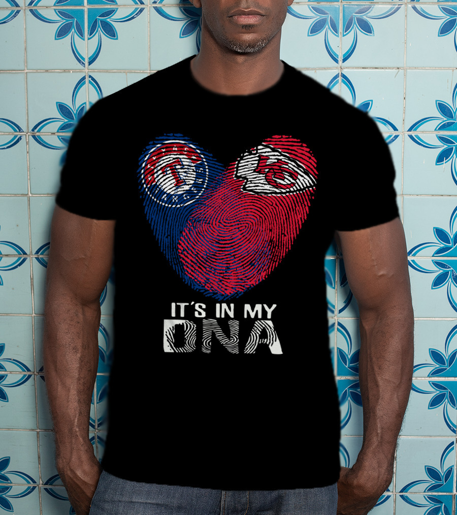 Texas Rangers Kansas City Chiefs It's In My DNA T-Shirt