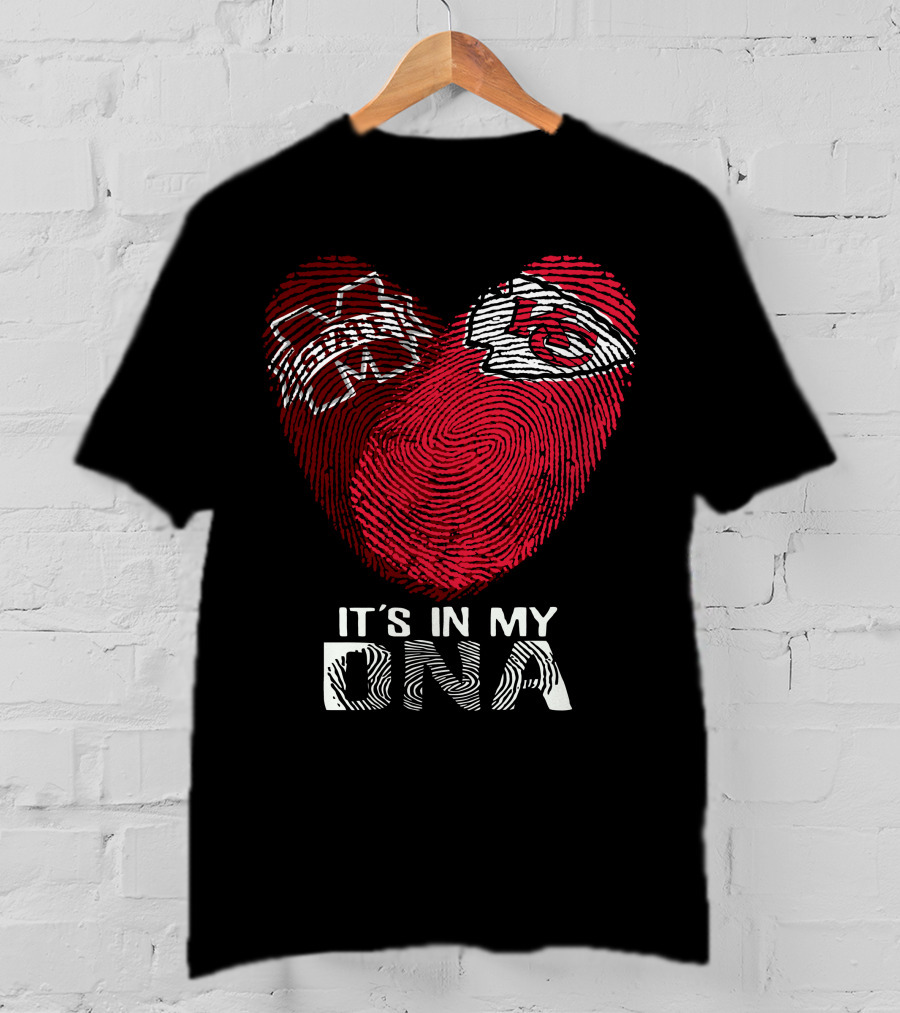 Mississippi State Bulldogs And Kansas City Chiefs It's In My Dna T-Shirt