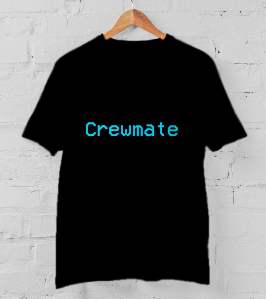 Among Us Crewmate Pixel Text T-Shirt