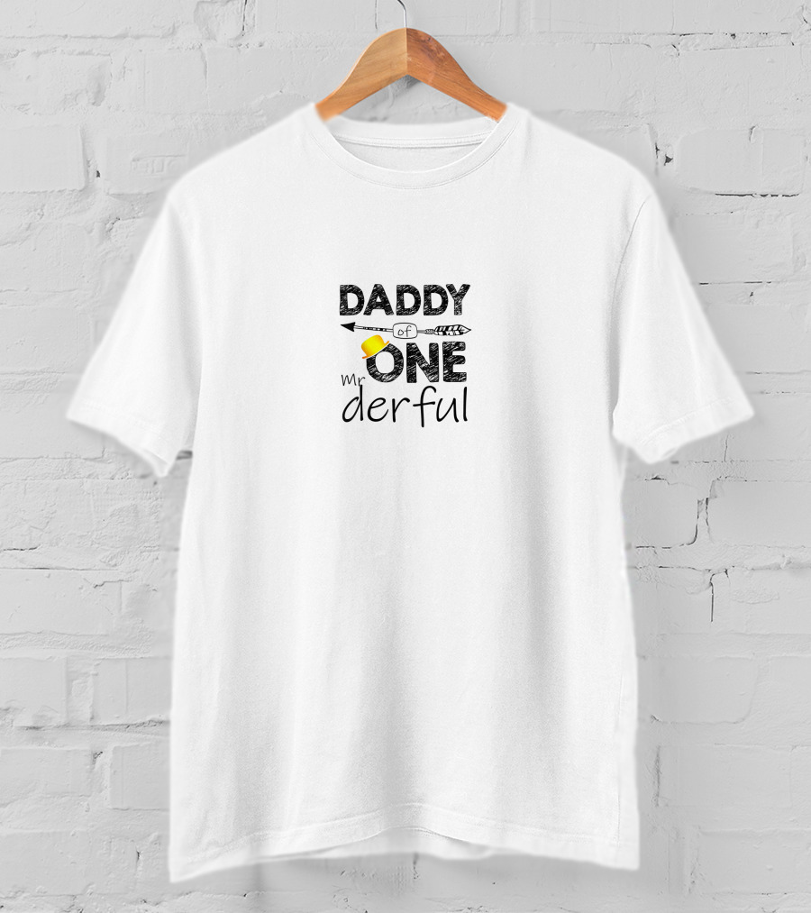 Daddy Of Mr Onederful 1st Birthday Boy T-Shirt