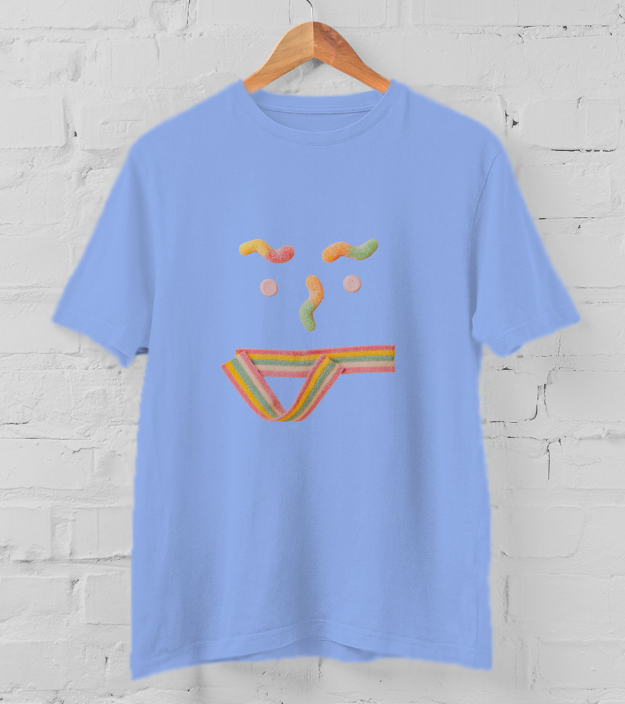 Sugar Smile Candy Face Rainbow T-Shirt