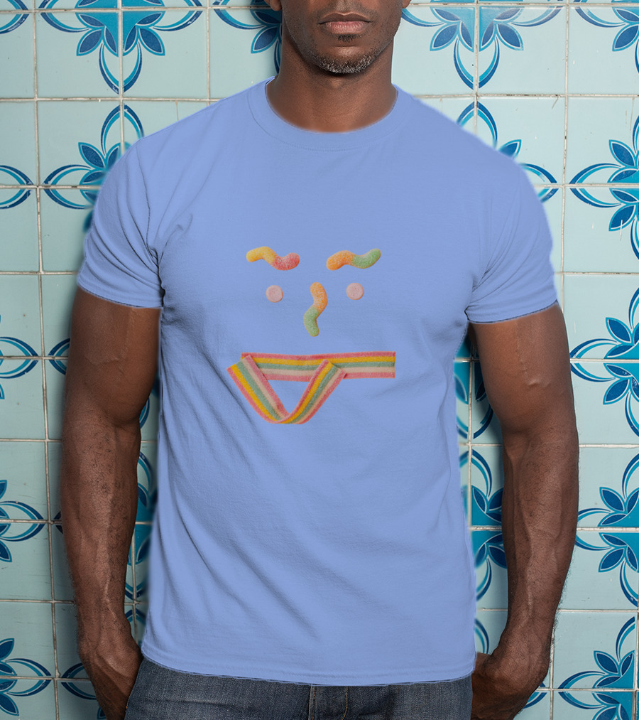 Sugar Smile Candy Face Rainbow T-Shirt