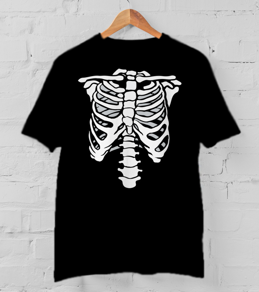 Skeletal Ribcage Humor T-Shirt