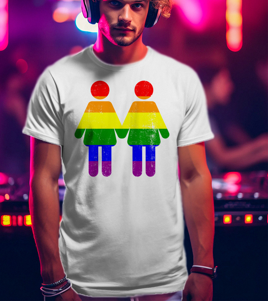 Love Is Love No Matter Lesbian Pride Rainbow Couple T-Shirt