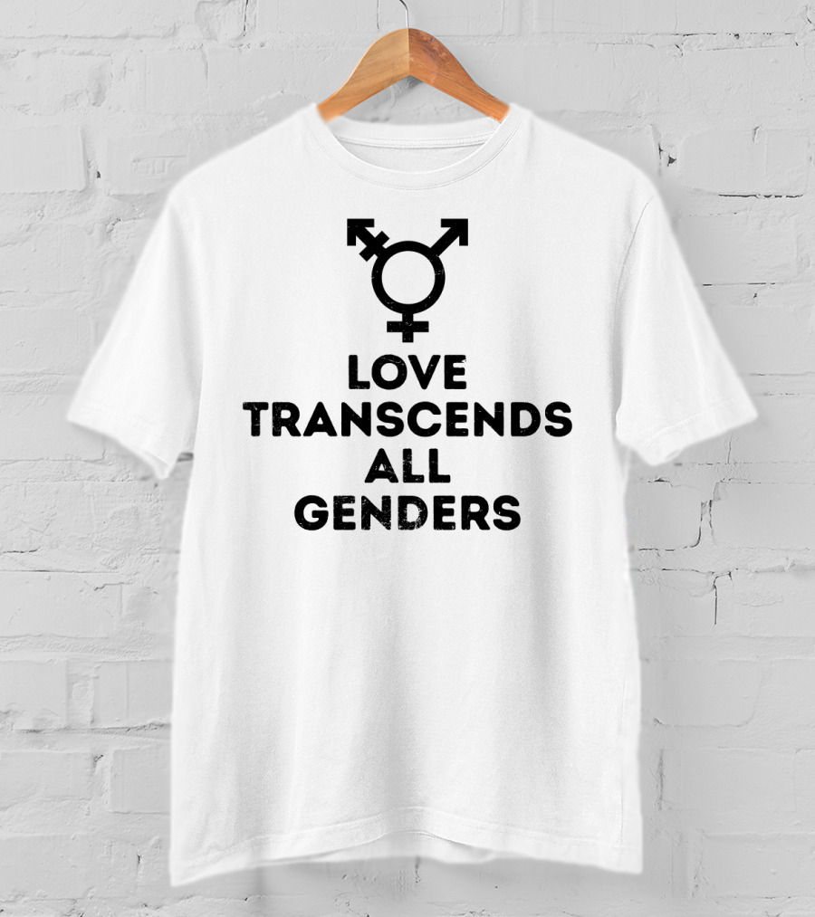 Love Transcends All Genders Transgender Symbol Pride T-Shirt