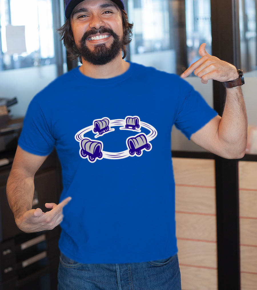 Circle The Wagons Buffalo Football Team Inspired Concept T-Shirt
