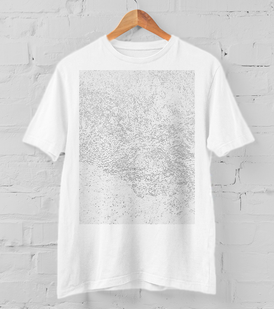 Back To Basics Black Dot Complex Abstract T-Shirt