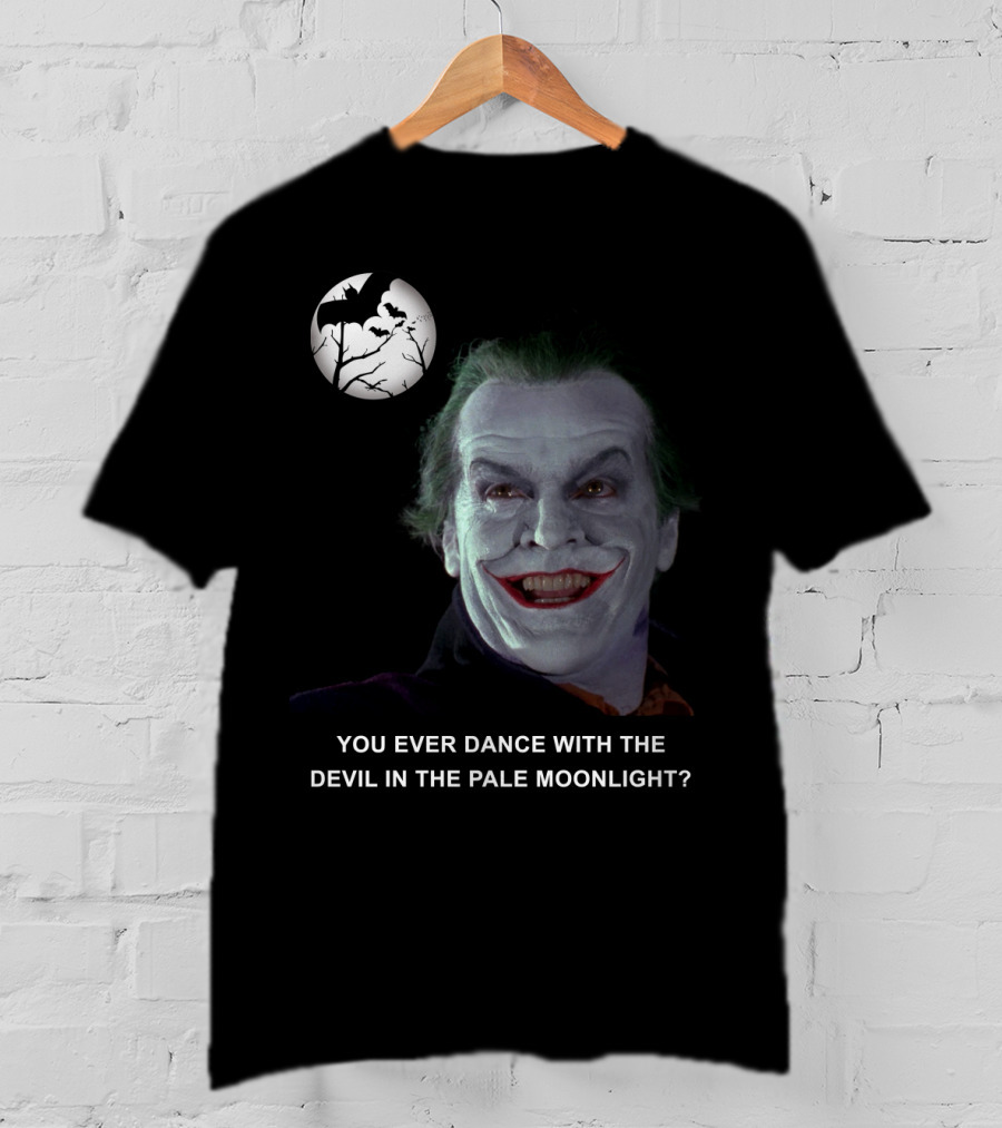 Joker Batman Jack Nicholson Smile Iconic Villain T-Shirt