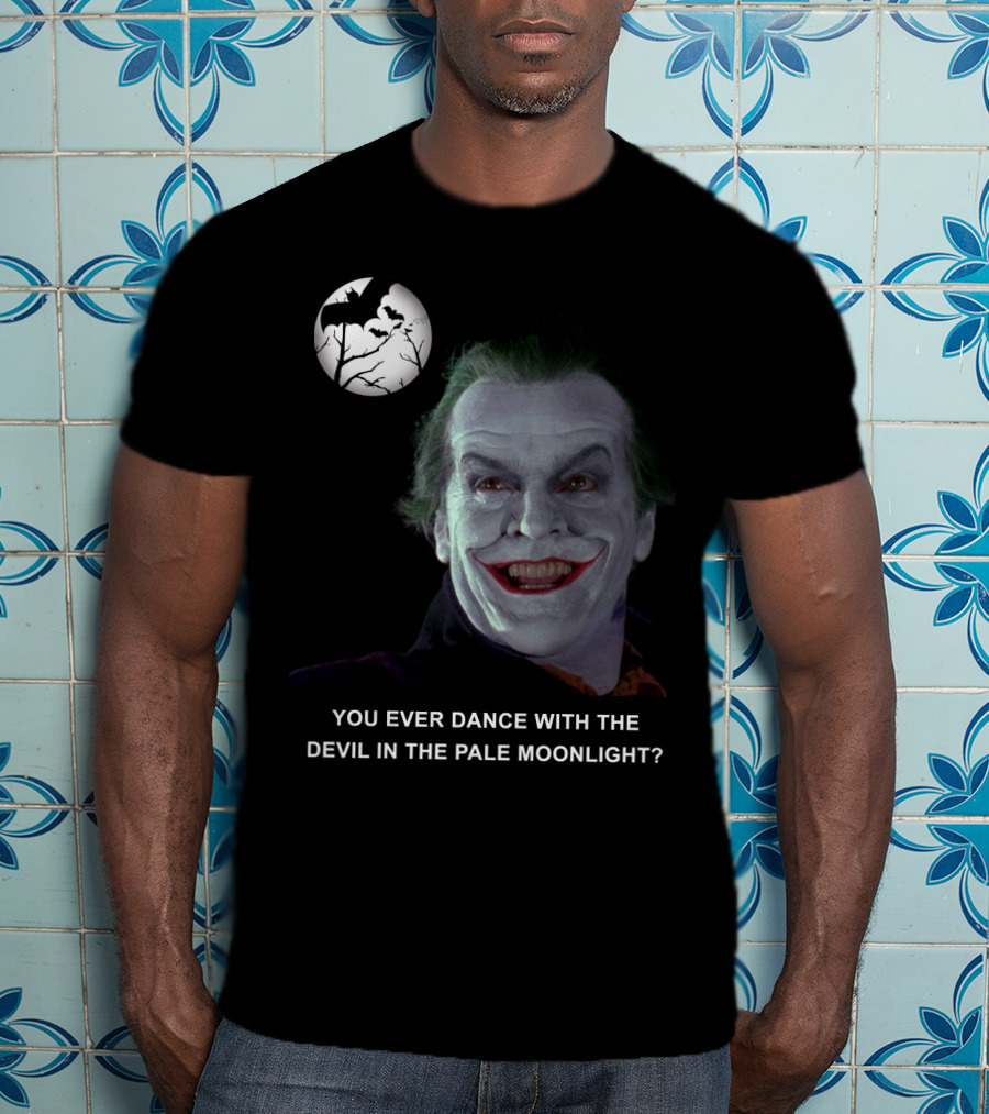 Joker Batman Jack Nicholson Smile Iconic Villain T-Shirt