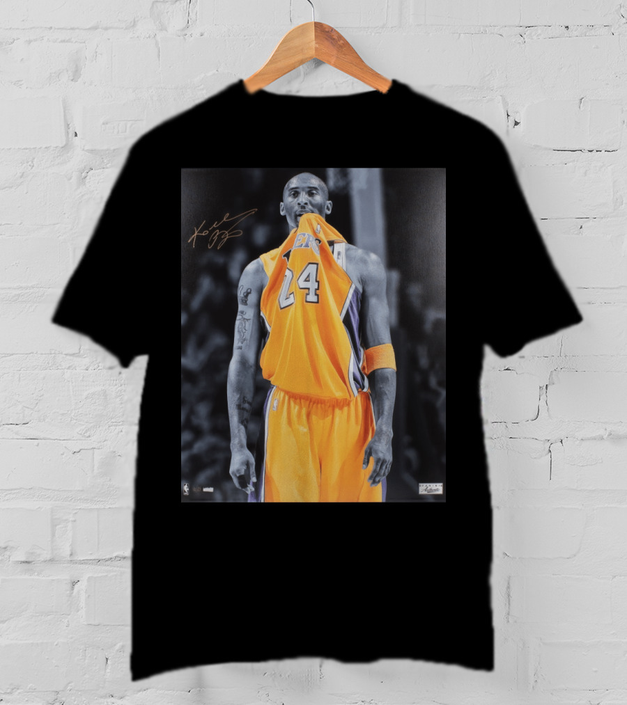 Kobe Bryant Mamba Mentality Lakers Basketball Icon 24 Signature T-Shirt