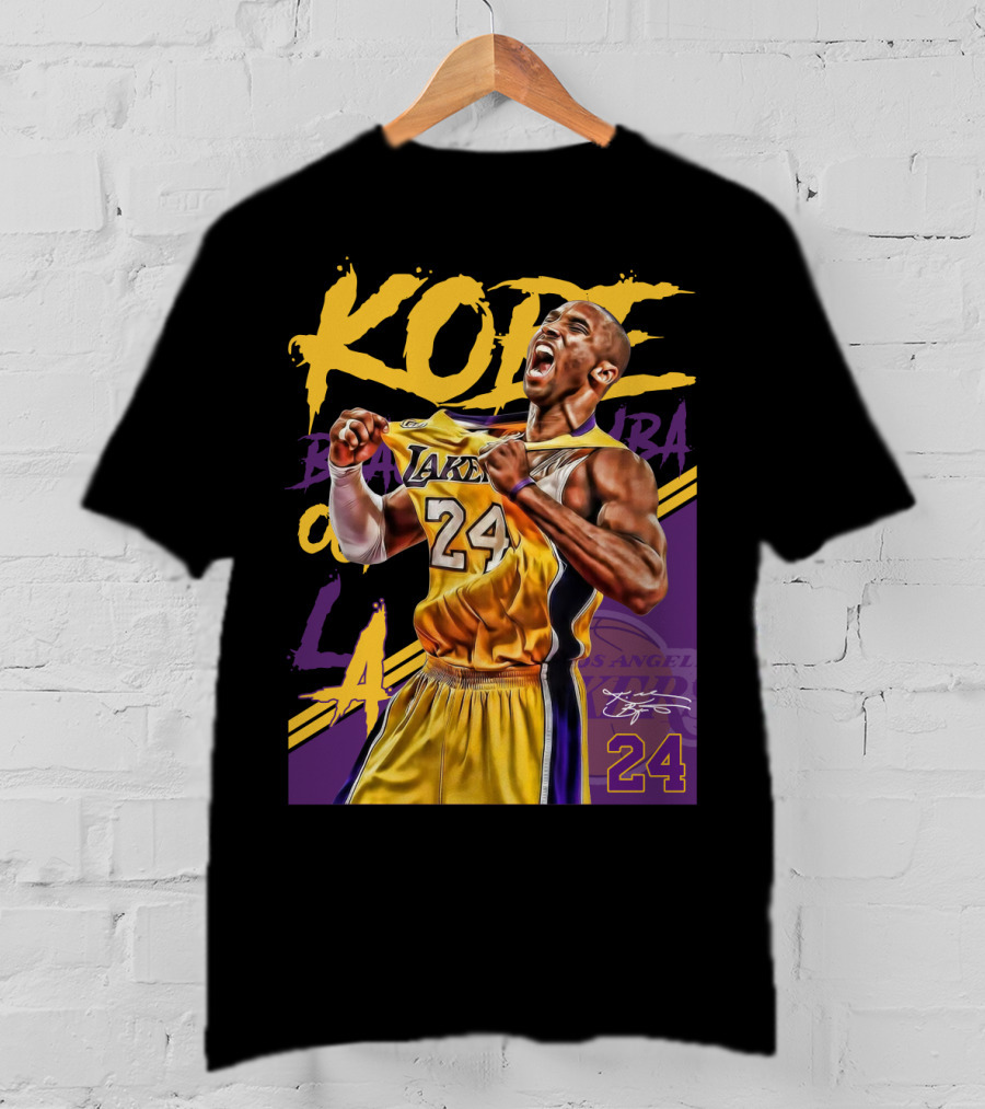 Kobe Bryant Black Mamba Los Angeles Lakers 24 T-Shirt