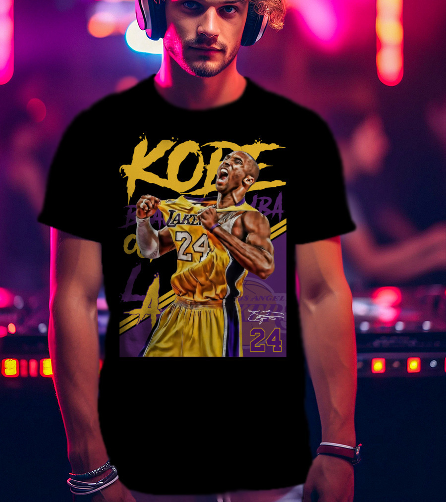 Kobe Bryant Black Mamba Los Angeles Lakers 24 T-Shirt