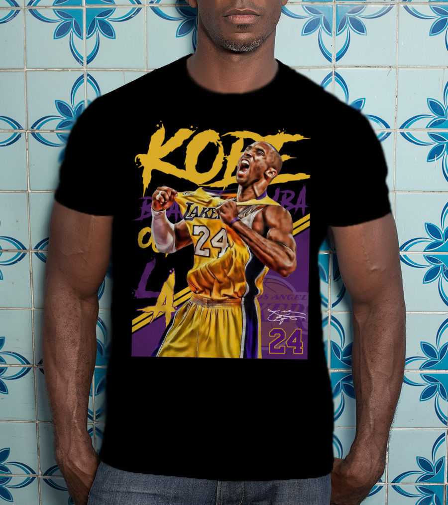 Kobe Bryant Black Mamba Los Angeles Lakers 24 T-Shirt