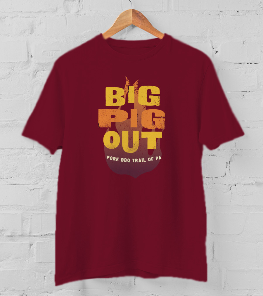 Big Pig Out Pork BBQ Trail Of PA T-Shirt