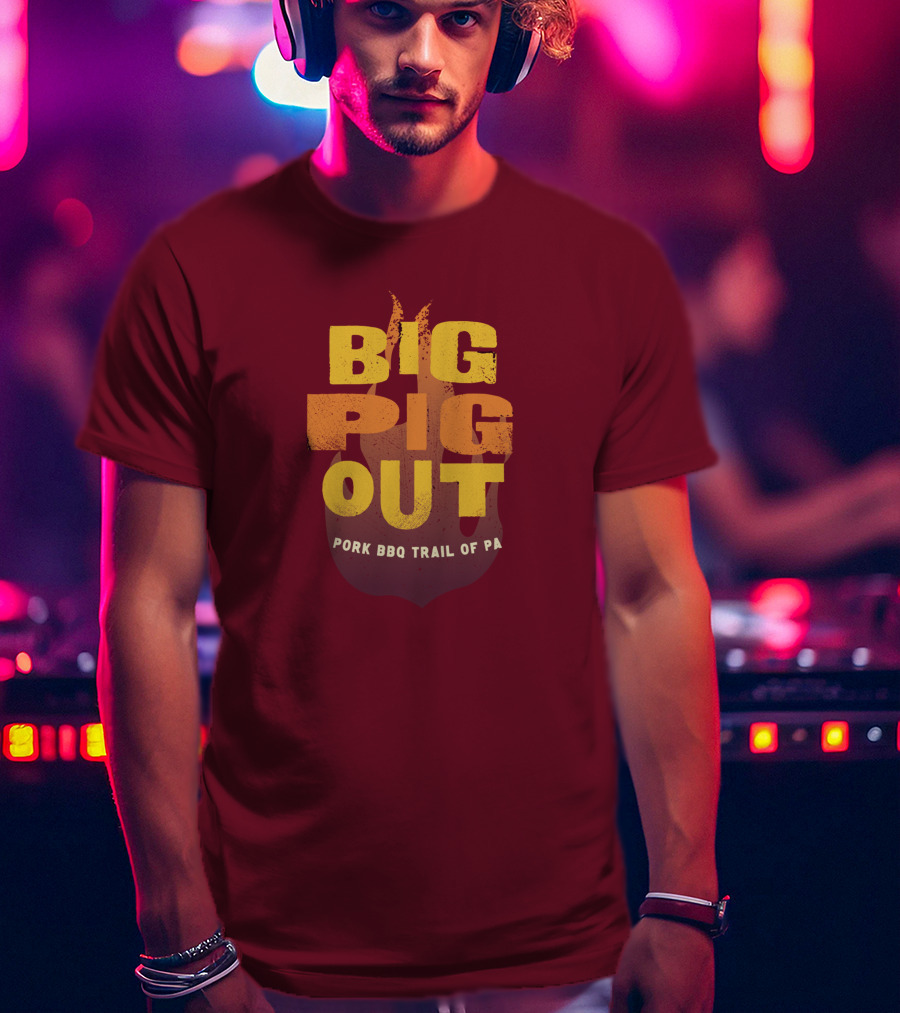 Big Pig Out Pork BBQ Trail Of PA T-Shirt